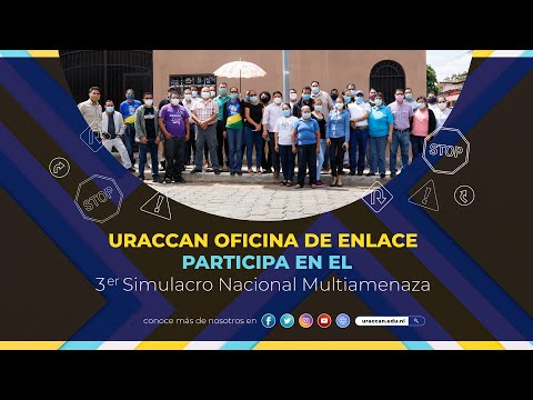 URACCAN, Oficina de Enlace, participa en el Tercer Simulacro Nacional Multiamenazas