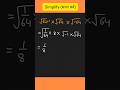 simplify roots #maths #shorts #viral