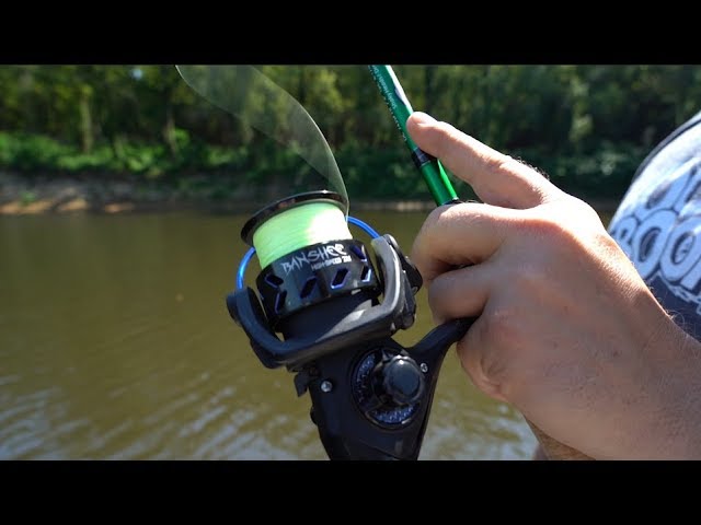 Sixgill Fishing  MLF Pro Fred Roumbanis Hooks Into Solid Largemouth With  The Banshee Spinning Reel 