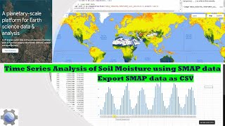 Earth Engine: Time Series Analysis of Soil Moisture with SMAP data | Export as CSV