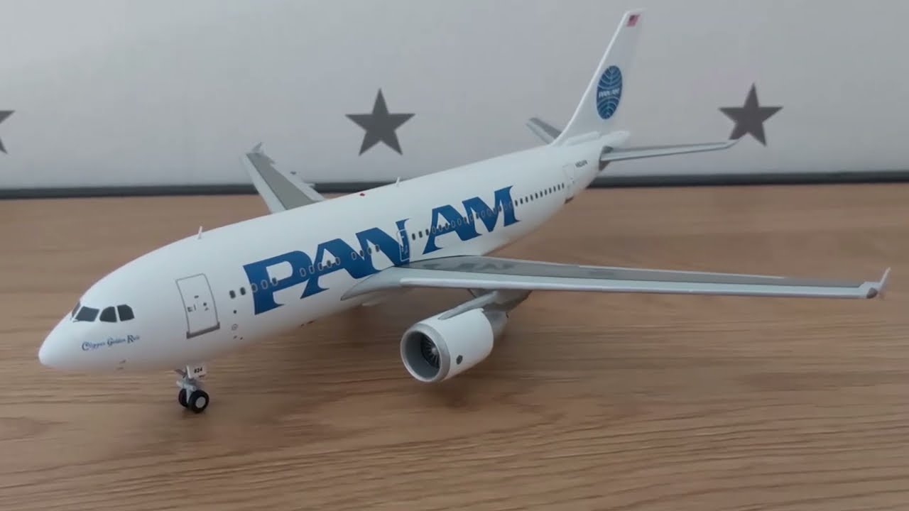 JC Wings Pan Am Airbus A310-300 1:200 Scale - YouTube