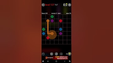 Flow Free 7x7 Level 127 #flowfree #level127 #8x8 #6x6 #7x7 #8x8 #mania #9x9 #10x10