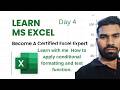 Learn With Me | Excel Conditional Formatting &amp; Basic Text Functions | Day 4