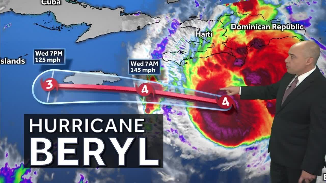 Destructive Hurricane Beryl slams Jamaica Wednesday and Mexico on ...