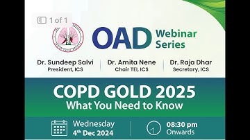Webinar on COPD GOLD 2025 What You Need To Know!