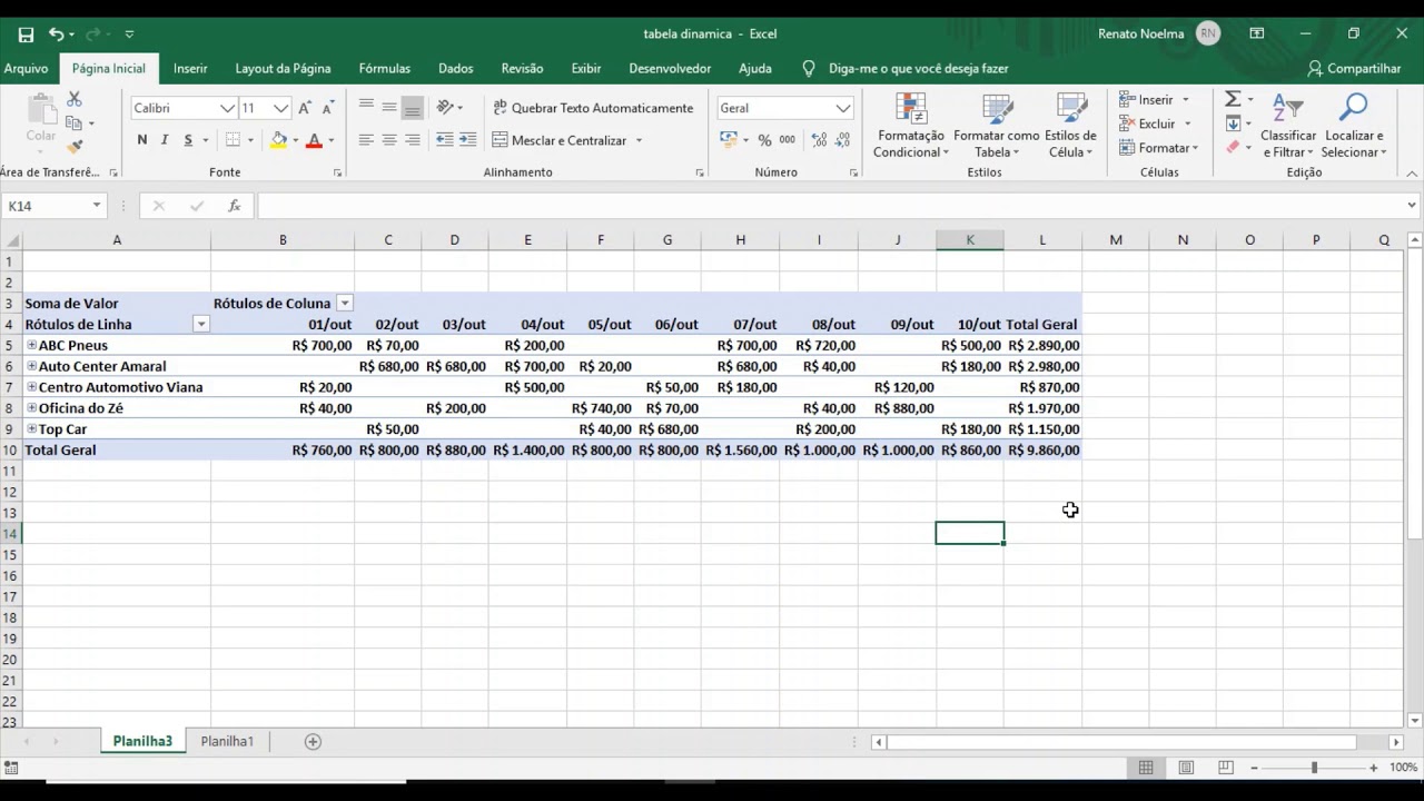 Como Fazer Tabela Din Mica Excel R Pido F Cil E Objetivo Youtube