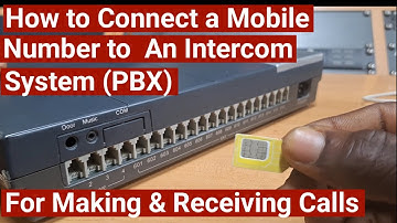 How to connect a GSM mobile number to a telephone intercom system for making and receiving external