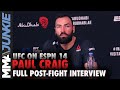 Paul Craig sets UFC record with 3rd triangle win | UFC on ESPN 14 post-fight interview