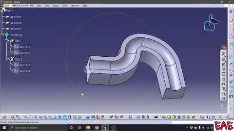 CATIA TUTORIALS IN TELUGU - TUTORIAL NO 11 - RIB and SLOT