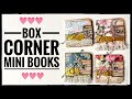 Box corner mini books  journal making  mass making project