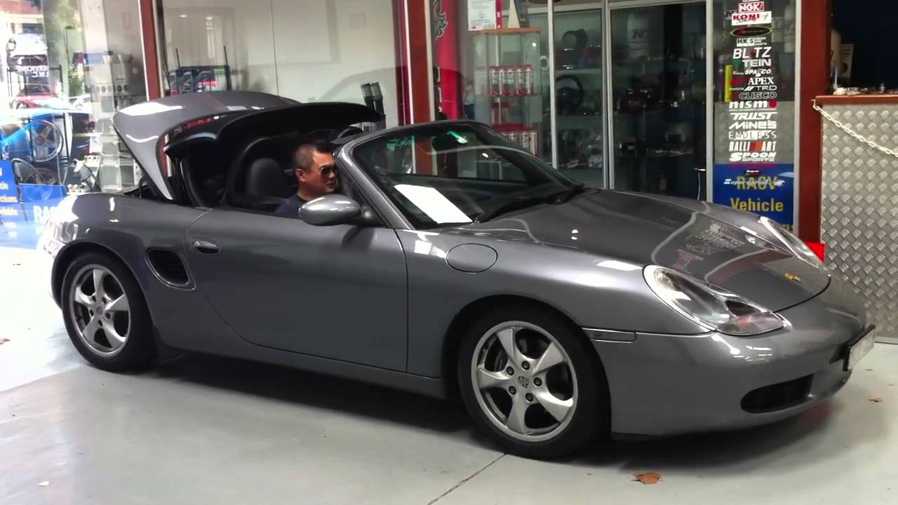 Porsche Boxter Convertible Roof Operation Porsche Boxter Convertible Roof Operation