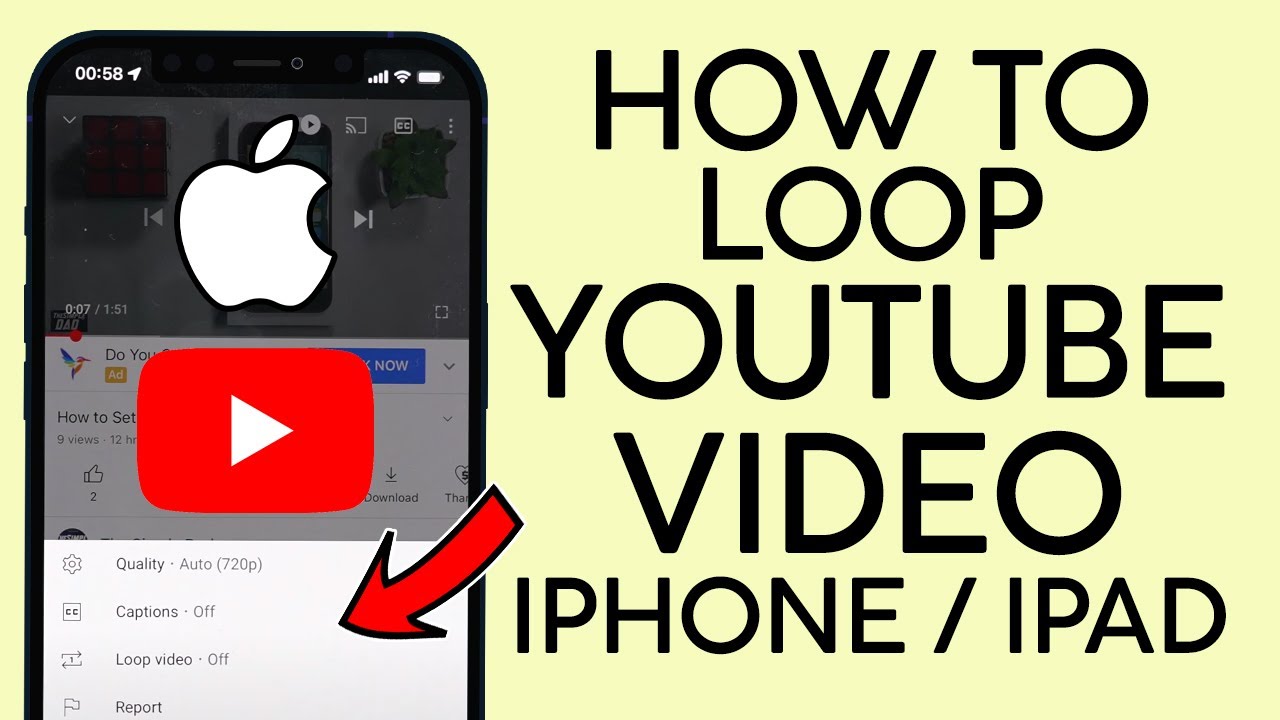 How to Loop  Videos on Iphone Ipad 2022 