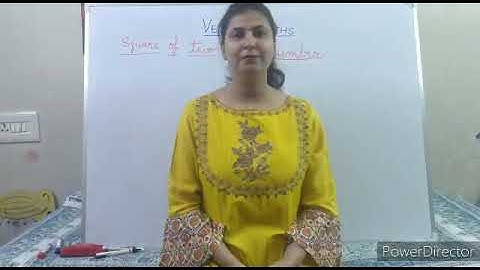 VEDIC MATHS ( Square of two digit numbers)