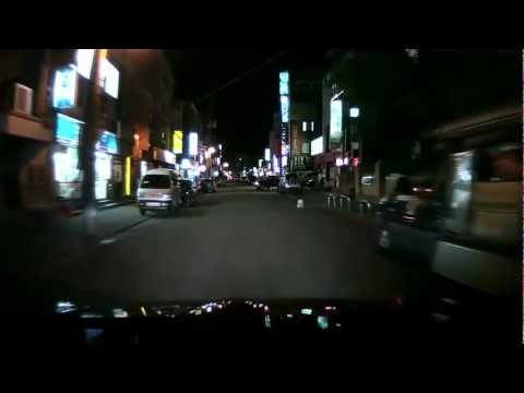 BLACKVUE DASHCAM SAMPLE: DR380G-HD Front View Sample Night