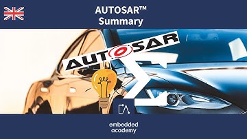 🇬🇧 AUTOSAR General Introduction Summary | Tutorial based on Embedded Academy E-Learning