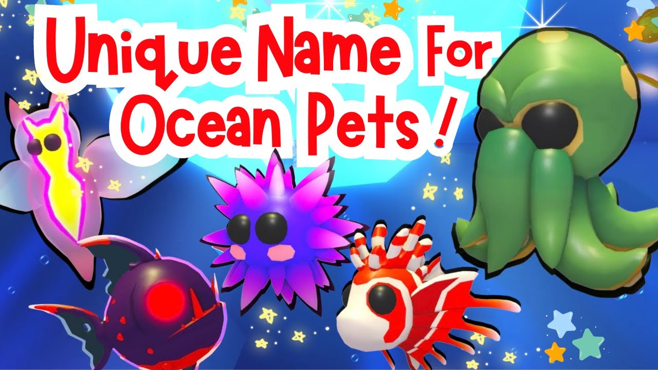 Top Ocean Pet Names in Adopt Me You Never Thought Of! 🌊 Roblox - YouTube