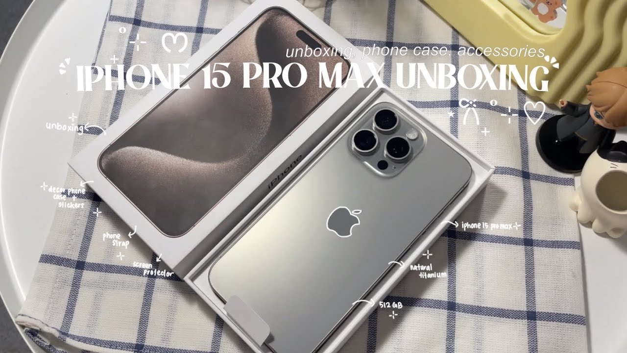 First Look! Unboxing the Apple IPhone 15 Pro Max Blue Titanium 512gb 