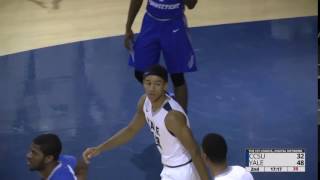 Trey Phills Dunks in Yale's 90-59 Win vs. Central Connecticut