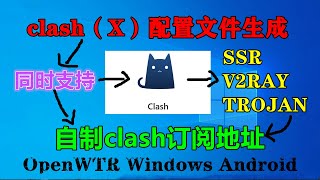 Clash/OpenClash 新手配置教程 强大的策略组分流代理 同时支持ssr v2ray Trojan节点精准切换 精细化翻墙神器 教你快速配置出自己专属的订阅地址