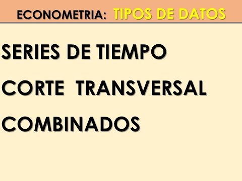 Vídeo: Diferencia Entre Series De Tiempo Y Datos Transversales