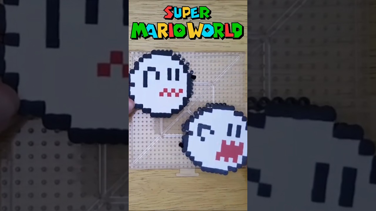 Super Mario World - Boo Buddies in Perler Bead form! - 