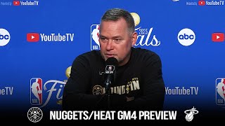 Coach Mike Malone Previews Game 4 Of Nuggets\/Heat | 2023 NBA Finals