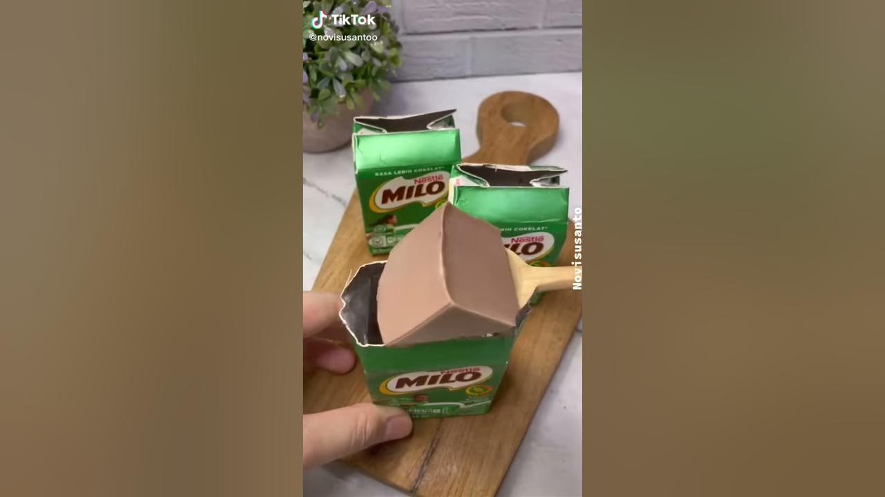 Bikin Pudding susu kotak (milo)ππ€€ Bikin Pudding susu kotak (milo)ππ€€