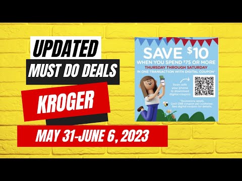 *FREEBIE* Kroger Updated (Again) MUST DO Deals for 5/31-6/6 | $10/$75 Digital & MORE