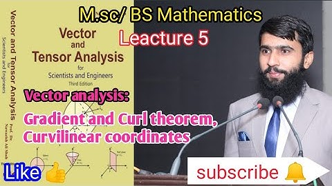 Vector analysis: Gradient and Curl theorem, Curvilinear coordinates/Urdu/Dr.Nawazish Ali Shah/Lec 5
