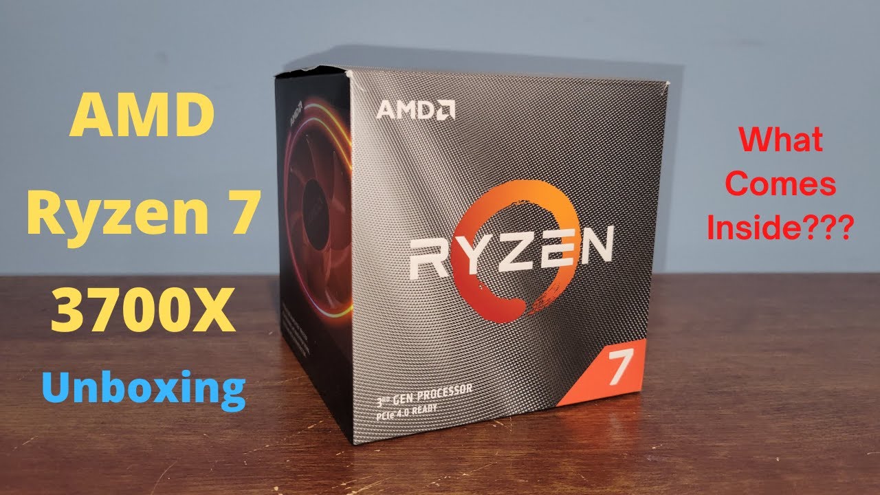 Unboxing AMD Ryzen 7 3700x Processor (2021)
