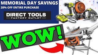 Better & Best from Direct Tools (Ridgid + Ryobi Factory Outlet!) Memorial Day Sale 2021