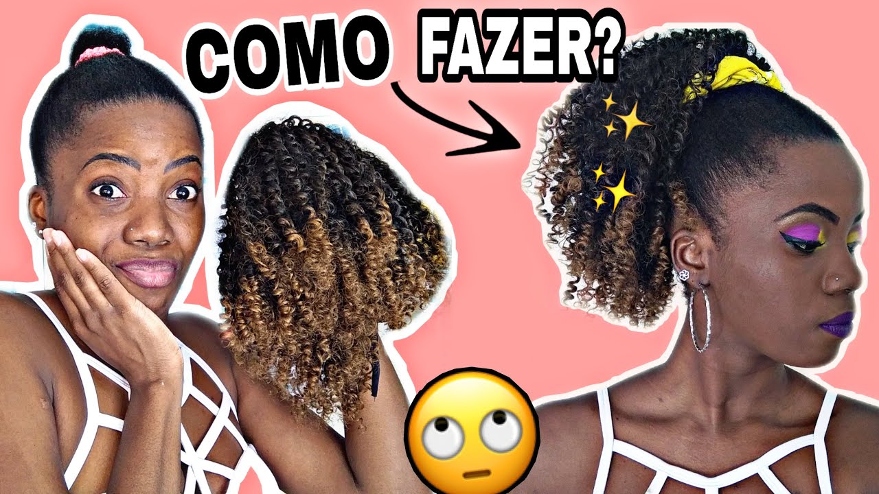COMO FAZER RABO DE CAVALO COM CABELO ORGÂNICO