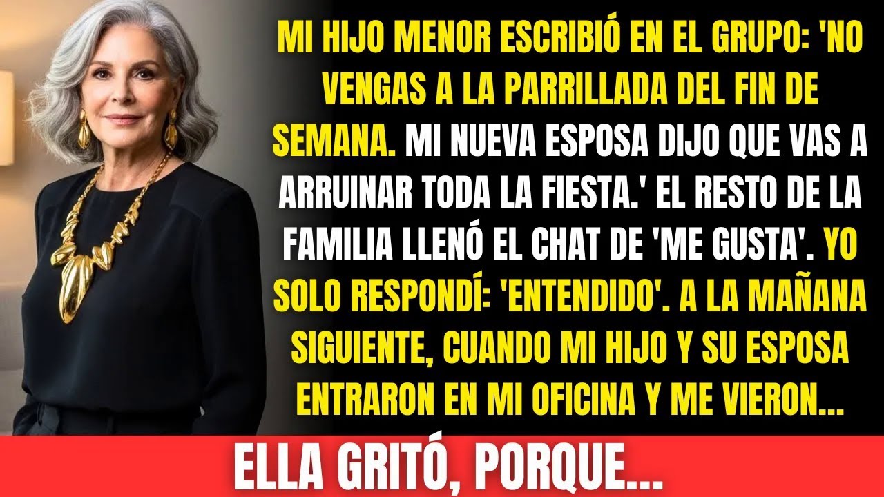 Mi hijo dijo que arruinaría la fiesta… entonces hice algo que lo dejó helado.