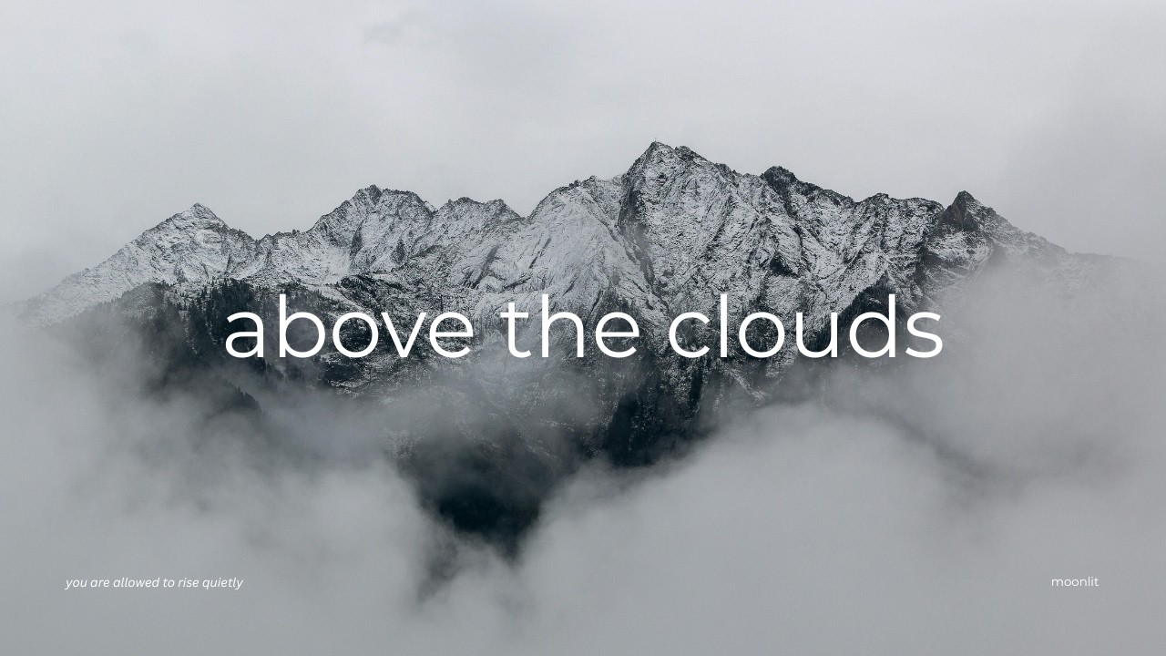 mountain ambience for sleep (2 hours) | above the clouds — immersive atmospheric ambience