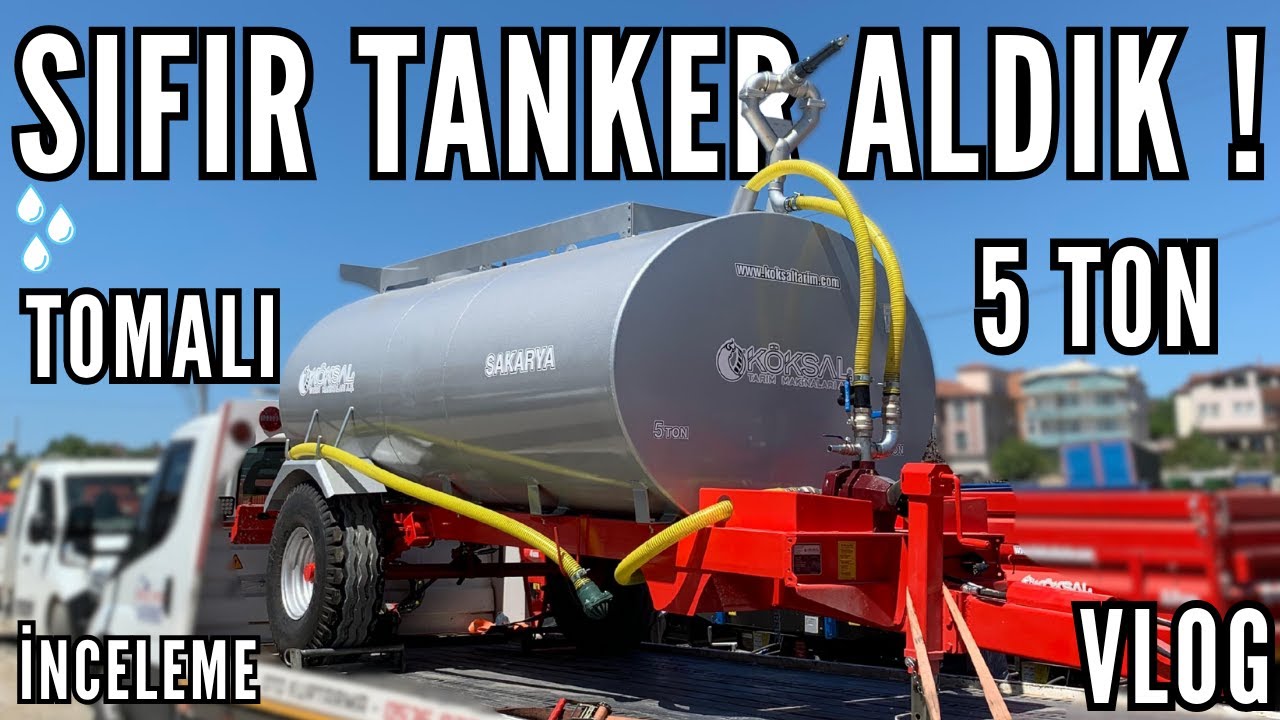 TOMALI SU TANKERİ SULAMA VE İNCELEME VİDEOSU-5 TON-SIFIR SU TANKERİ- Massey Ferguson 265s