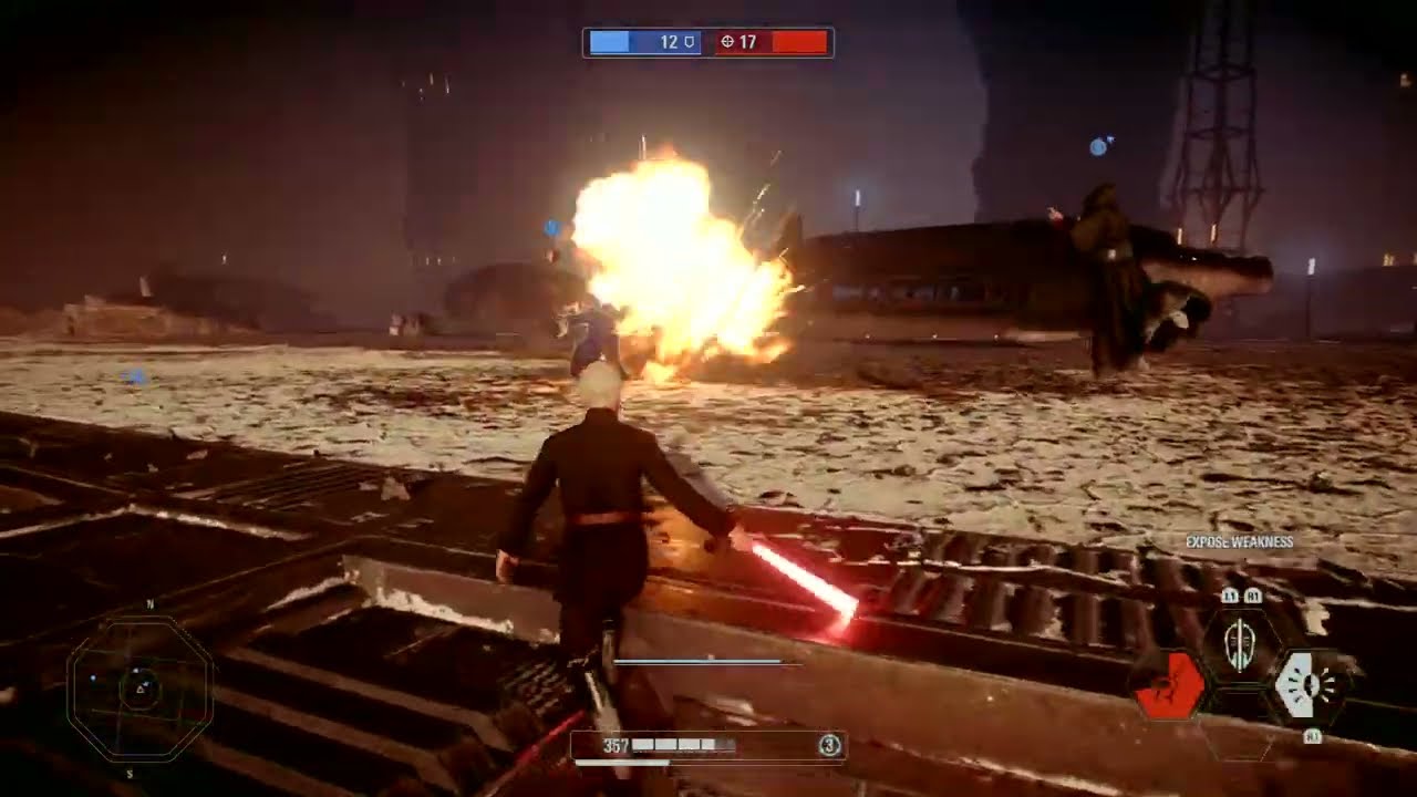 SWBF 2 Heroes Vs Villians Count Dooku Skin Glitch Crait Abandoned Rebel Outpost