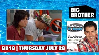 Big Brother 18 Thursday Week 5 Eviction | BB18 Episode 18 Recap | July 28, 2016