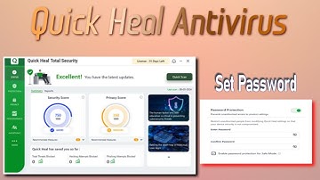 Quick heal Antivirus set password window 11/10 | How to set Password in Quick Heal Antivirus Pc