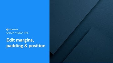Learn: How to edit margins, padding and position of sections and elements