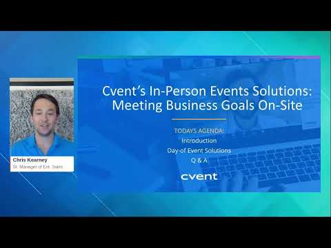 Cvent’s In-Person Event Solutions: Meeting Business Goals On-Site