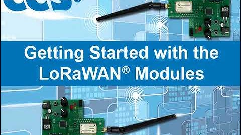 Getting Started with the LoRaWAN® Modules