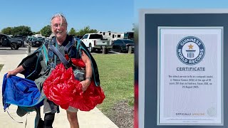 South Texas man sets world record for oldest wingsuit jumper