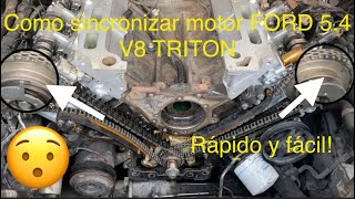 Como poner a tiempo y sincronizar un motor FORD TRITÓN 5.4 3V V8 🚙