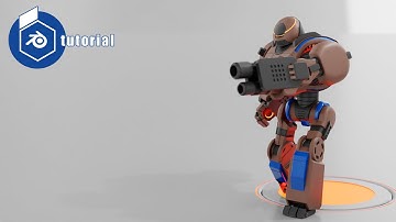 blender 3.0  combat robot   modeling, rigging, animation