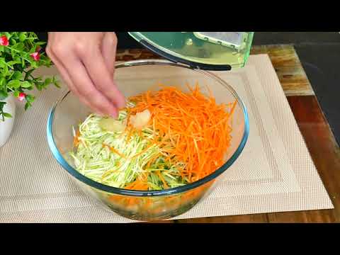 Эти кабачки такие вкусные, что я готовлю их каждый день! Этот салат сжигает жир на животе!