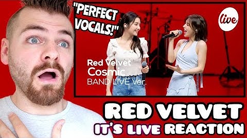 First Time Reacting to RED VELVET "Cosmic" | *It's Live* LIVE BAND CONCERT | REACTION!