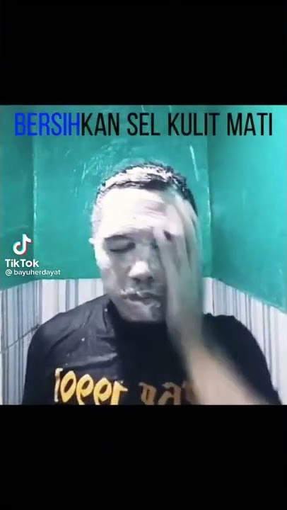 sekali putaran setengah putaran bersihkan sel kulit mati dan kotoran tar putar diwajah bilas