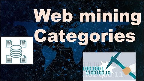 Web Mining || Categories- web content mining, web structure mining, web usage mining|| Text Mining
