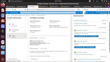 AZ 303/304 Replicate Azure AV to a new location using Recovery Service Vault