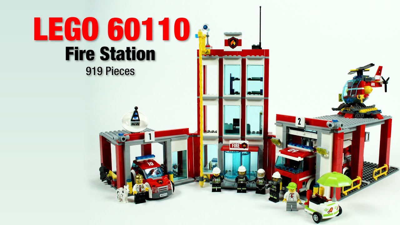 Speed Build: LEGO 60110 Fire Station - YouTube
